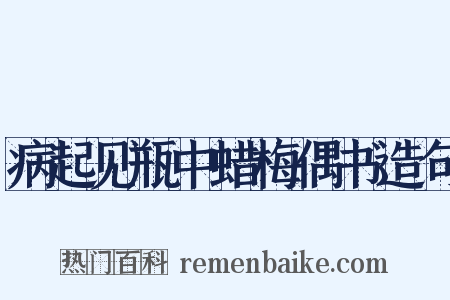 病起见瓶中蜡梅偶书造句是什么意思的图片